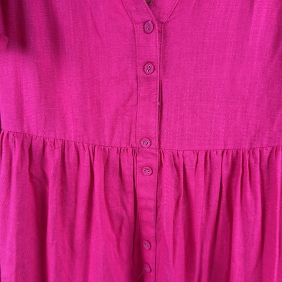 NWT Umgee linen blend tiered mini dress medium - Picture 5 of 9